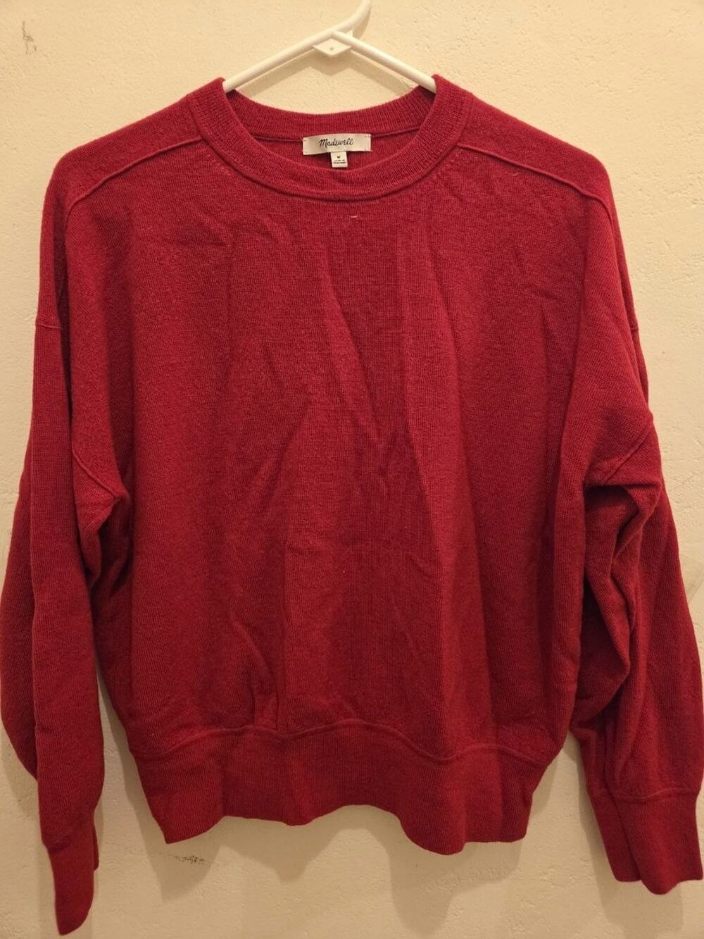Madewell Women's Red Sweater Size M Pre-owned Excellent Condition